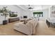 Stylish living room with a fireplace, a TV, and an open floor plan at 5711 E Corrine Dr, Scottsdale, AZ 85254