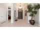 Inviting foyer with tile flooring, high ceilings, and elegant decor at 6135 E Campo Bello Dr, Scottsdale, AZ 85254
