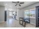 Eat-in kitchen featuring modern cabinets, stainless steel appliances, and natural light at 618 N Stapley Dr, Mesa, AZ 85203