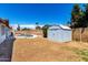 Fenced backyard with pool, shed, and mature trees at 9227 N 36Th Dr, Phoenix, AZ 85051