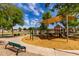 Inviting community playground with shade structure, swings, and modern play equipment, surrounded by green spaces at 12428 W Vermont Ct, Litchfield Park, AZ 85340