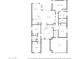 Detailed floor plan showcasing the layout of the home's bedrooms, bathrooms, and living spaces at 12503 W Vista Paseo Dr, Litchfield Park, AZ 85340