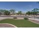 Landscaped street view showcasing the neighborhood with grassy areas and mature trees at 12503 W Vista Paseo Dr, Litchfield Park, AZ 85340
