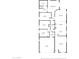 Detailed floor plan showcasing the layout of the bedrooms, kitchen, and living spaces at 13416 W Ventura St, Surprise, AZ 85379
