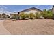 Charming home exterior featuring low maintenance desert landscaping and colorful flowering bushes, offering curb appeal at 14235 N 26Th Dr, Phoenix, AZ 85023