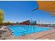 A pristine 50 meter lap swimming pool at the McDowell Mountain Ranch Aquatic Center on a sunny day at 16861 N 106Th Way, Scottsdale, AZ 85255