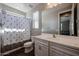 Bathroom with white sink and modern vanity at 1871 E Lantana Dr, Chandler, AZ 85286