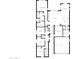 Detailed floor plan illustrating the layout of the home, including bedrooms, bathrooms, kitchen, and living areas at 20563 E Carriage Way, Queen Creek, AZ 85142