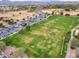 An aerial view of a sports field and parking lot in the surrounding neighborhood at 2222 W Morse Ct, Anthem, AZ 85086