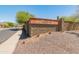 Serenade community entrance sign featuring stone masonry and desert landscaping in a suburban setting at 2222 W Morse Ct, Anthem, AZ 85086