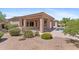 A backyard with a covered patio and swimming pool, perfect for outdoor gatherings and relaxation at 22463 N 54Th St, Phoenix, AZ 85054