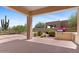 This outdoor patio with a built-in BBQ grill provides the perfect space for entertaining and relaxation at 22463 N 54Th St, Phoenix, AZ 85054