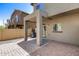 Backyard showcasing covered patio with brick flooring and rock landscaping at 2250 E Deer Valley Rd # 24, Phoenix, AZ 85024