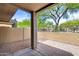 Covered patio with brick flooring and view of the backyard at 2250 E Deer Valley Rd # 24, Phoenix, AZ 85024