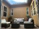 Cozy courtyard with comfortable seating, creating a tranquil outdoor living space at 25943 N 84Th Dr, Peoria, AZ 85383
