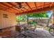 Inviting covered patio offers a relaxing outdoor living space with dining area at 355 E Fillmore St, Tempe, AZ 85288