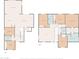 Floor plan for the first and second floor showing the layout of rooms and baths at 40893 W Bedford Dr, Maricopa, AZ 85138