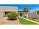 Private backyard featuring low-maintenance turf, paved patio, and a built-in barbeque at 4317 E Glenrosa Ave, Phoenix, AZ 85018