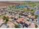 A beautiful aerial view of a two-story home with a private pool and landscaped backyard at 44158 W Cypress Ln, Maricopa, AZ 85138