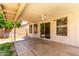 The outdoor patio provides ample space for entertaining and relaxation at 626 W Catclaw St, Gilbert, AZ 85233