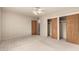 Bedroom featuring neutral walls, ceiling fan, and closet space at 8121 N 8Th Ave, Phoenix, AZ 85021