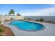 Backyard with a refreshing pool offering a serene setting for relaxation and outdoor enjoyment at 821 E Harmony Ave, Mesa, AZ 85204