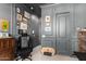Sleek home office with a gray accent wall, perfect for focus and productivity at 10206 E Texas Ave, Mesa, AZ 85212