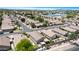 Wide aerial shot showcasing a residential neighborhood with mature trees and well-spaced homes at 1049 N Monterey St, Gilbert, AZ 85233