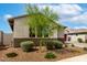 Landscaped front yard with desert plants and a well-maintained lawn at 13228 W Buckskin Trl, Peoria, AZ 85383