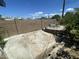 Flat backyard with fire pit area and plenty of room for activities at 1529 W Eva St, Phoenix, AZ 85021