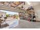 Open garage revealing spacious storage solutions and neighborhood view at 17419 W Georgia Dr, Surprise, AZ 85388