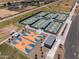 Explore the basketball and tennis courts providing residents with opportunities for healthy recreation at 22609 E Roundup Way, Queen Creek, AZ 85142