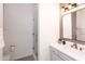 Contemporary bathroom with glass shower, modern fixtures, and stylish decor at 2310 W Sienna Bouquet Pl, Phoenix, AZ 85085