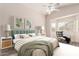 Comfortable bedroom with natural light and a calming color scheme at 2503 E Camellia Dr, Gilbert, AZ 85296