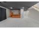 Finished basement with a custom bar and new carpet at 3410 E Inglewood Cir, Mesa, AZ 85213