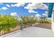 Large patio with black railing with a desert landscape view at 37414 N 17Th Ave, Phoenix, AZ 85086