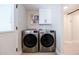 Convenient laundry room with modern appliances and ample space for chores at 6413 E Parkview Dr, Scottsdale, AZ 85257