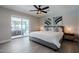 Serene main bedroom with sliding doors to the patio and stylish bedside lamps at 6413 E Parkview Dr, Scottsdale, AZ 85257
