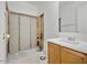 Bathroom with vanity and area ready for shower at 7037 W Cavalier Dr, Glendale, AZ 85303