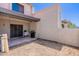 This backyard features a covered patio perfect for outdoor relaxation or entertainment at 1718 S Longmore -- # 95, Mesa, AZ 85202