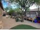 Spacious backyard featuring a garden with an irrigation system at 2038 W Whisper Rock Trl, Phoenix, AZ 85085
