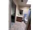 Compact bathroom featuring a single vanity, toilet, and shower at 3749 E Laurel Ln, Phoenix, AZ 85028