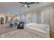 Inviting living area featuring a comfortable sofa, stylish décor, and an open layout perfect for entertaining at 3901 E Packard Dr, Gilbert, AZ 85298