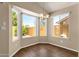 Bright dining area features a bay window with a backyard view at 4434 E Thistle Landing Dr, Phoenix, AZ 85044