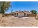 Large gravel backyard with home's rear exterior and a block wall at 4832 W Golden Ln, Glendale, AZ 85302