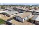 The aerial view offers a perspective of the homes and their positioning in the community at 500 N 67Th Ave # 52, Phoenix, AZ 85043