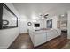Cozy living room with a large sofa and plenty of natural light at 500 N 67Th Ave # 52, Phoenix, AZ 85043