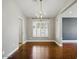 Dining area with hardwood flooring and a window providing natural light at 6154 E Karen Dr, Scottsdale, AZ 85254