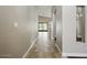 Hallway with tile flooring, neutral walls, and recessed lighting at 6154 E Karen Dr, Scottsdale, AZ 85254