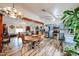 Open kitchen and living area showcasing a functional layout and stylish design at 6313 W Paradise Ln, Glendale, AZ 85306